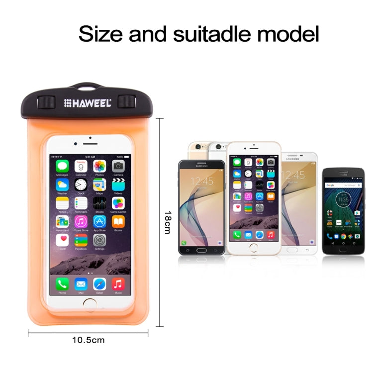 HAWEEL Transparent Universal Waterproof Bag with Lanyard for iPhone, Galaxy, Huawei, Xiaomi, LG, HTC and Other Smart Phones HAWEEL Transparent Universal Waterproof Bag with Lanyard for iPhone, Galaxy, Huawei, Xiaomi, LG, HTC and Other Smart Phones