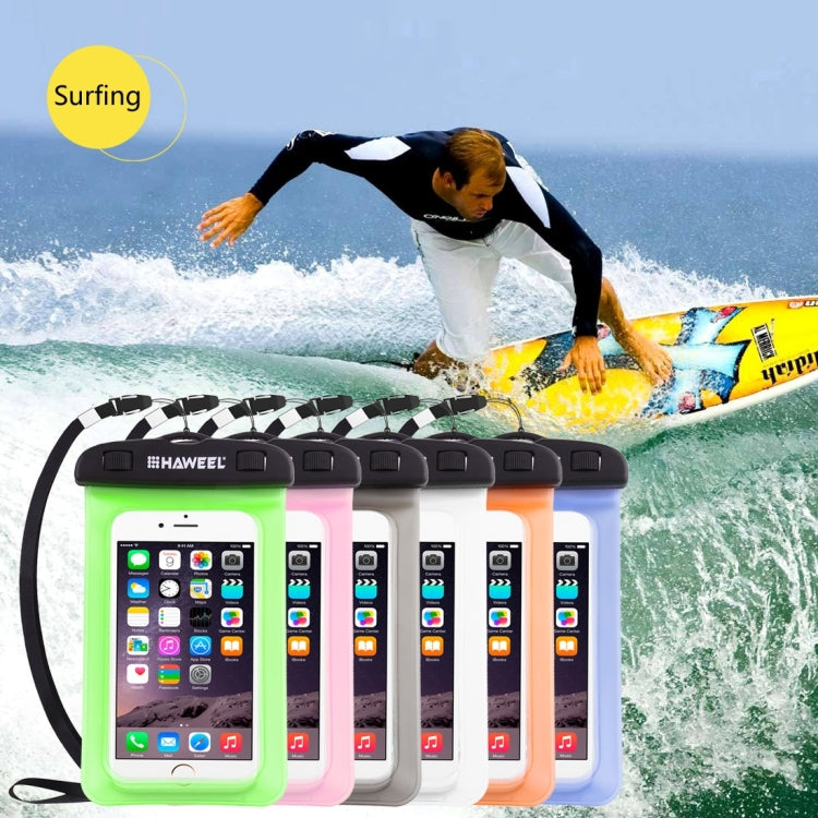 HAWEEL Transparent Universal Waterproof Bag with Lanyard for iPhone, Galaxy, Huawei, Xiaomi, LG, HTC and Other Smart Phones HAWEEL Transparent Universal Waterproof Bag with Lanyard for iPhone, Galaxy, Huawei, Xiaomi, LG, HTC and Other Smart Phones