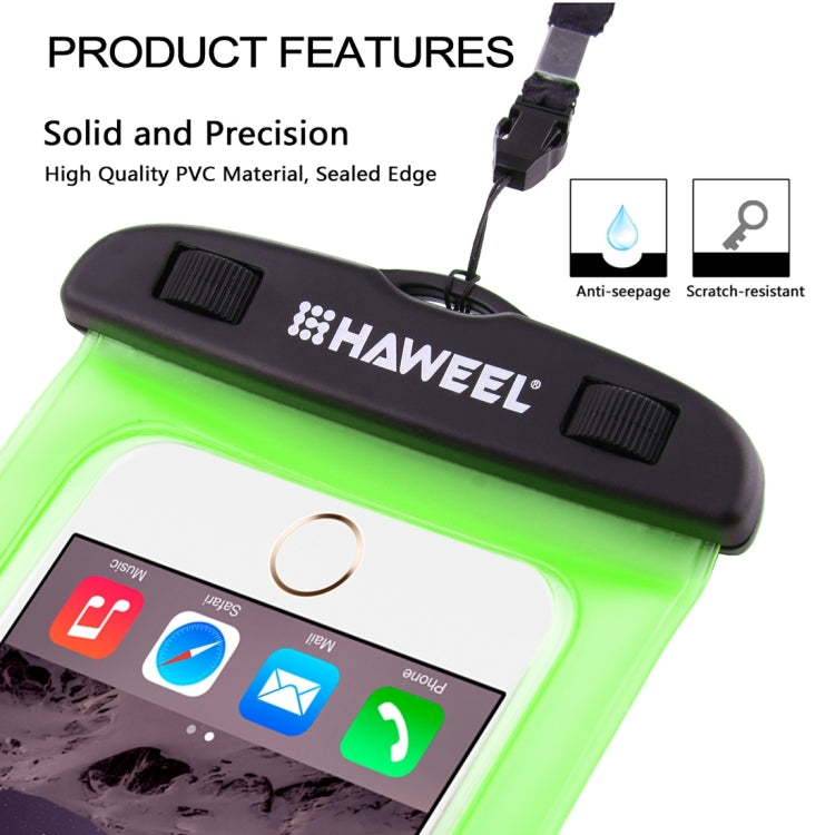 HAWEEL Transparent Universal Waterproof Bag with Lanyard for iPhone, Galaxy, Huawei, Xiaomi, LG, HTC and Other Smart Phones HAWEEL Transparent Universal Waterproof Bag with Lanyard for iPhone, Galaxy, Huawei, Xiaomi, LG, HTC and Other Smart Phones