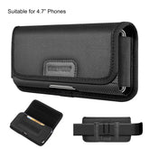 HAWEEL 4.7 inch Nylon Cloth Phone Belt Clip Horizontal Carrying Pouch with Card Slot
