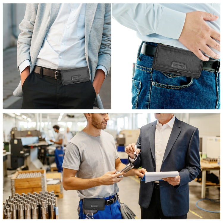 HAWEEL 6.1-6.8 inch Nylon Cloth Phone Belt Clip Horizontal Carrying Pouch with Card Slot HAWEEL 6.1-6.8 inch Nylon Cloth Phone Belt Clip Horizontal Carrying Pouch with Card Slot