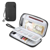 HAWEEL Clutch Bag Passport Wallet Document Organizer Credit Cards Case Bag