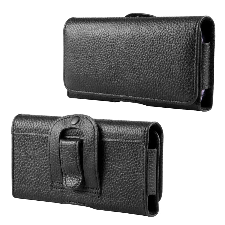 HAWEEL 6.1-6.8 inch Litchi Texture Genuine Leather Phone Belt Clip Horizontal Carrying Pouch, 6.1-6.8 inch HAWEEL 6.1-6.8 inch Litchi Texture Genuine Leather Phone Belt Clip Horizontal Carrying Pouch, 6.1-6.8 inch