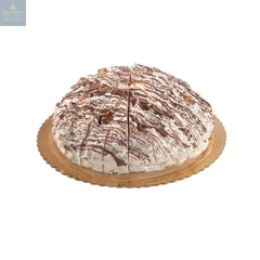 Heart of Gianduja filled handmade soft nougat cake