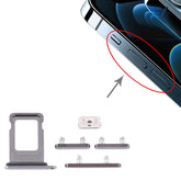 SIM Card Tray + Side Keys for iPhone 12 Pro, For iPhone 12 Pro (Single card)
