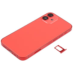 Battery Back Cover Assembly (with Side Keys & Speaker Ringer Buzzer & Motor & Camera Lens & Card Tray & Power Button + Volume Button + Charging Port & Wireless Charging Module) for iPhone 12 Mini