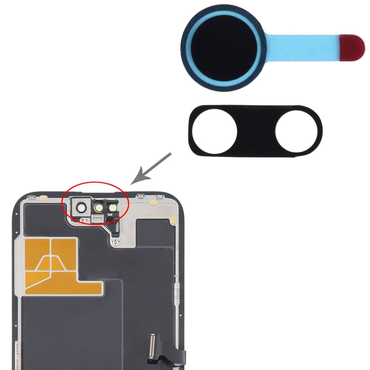 100/Set Front Camera LCD Shading Sealing Sticker for iPhone 14 Pro / 14 Pro Max 100/Set Front Camera LCD Shading Sealing Sticker for iPhone 14 Pro / 14 Pro Max