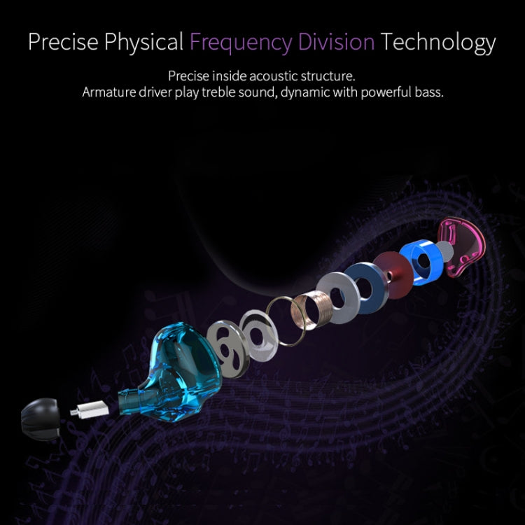 Auriculares intrauditivos con doble unidad y graves potentes para MP3 y sin micrófono KZ ZST Circle Iron Auriculares intrauditivos con doble unidad y graves potentes para MP3 y sin micrófono KZ ZST Circle Iron