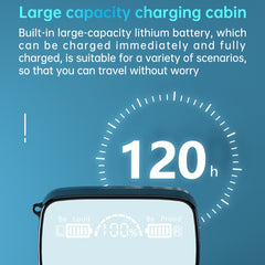 M9 Bluetooth 5.1 TWS Espejo Pantalla digital Auricular inalámbrico Bluetooth con caja de carga Linterna, Soporte táctil y Siri y Pantalla de batería, M9 (Negro)