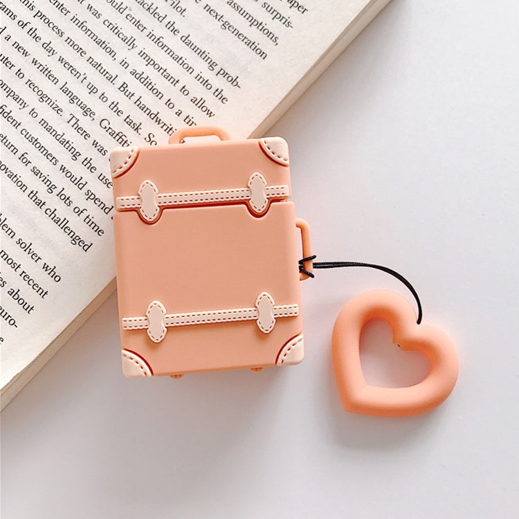 Wireless Earphones Shockproof Candy Colored Suitcase Silicone Protective Case for Apple AirPods 1 / 2, Orange, Pink, Green, Blue, Apricot, Yellow Wireless Earphones Shockproof Candy Colored Suitcase Silicone Protective Case for Apple AirPods 1 / 2, Orange, Pink, Green, Blue, Apricot, Yellow