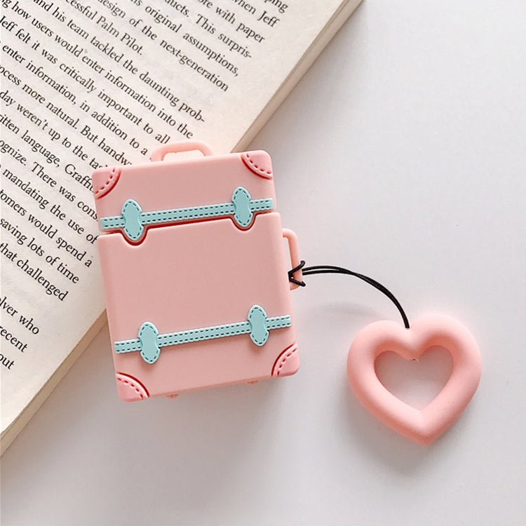 Wireless Earphones Shockproof Candy Colored Suitcase Silicone Protective Case for Apple AirPods 1 / 2, Orange, Pink, Green, Blue, Apricot, Yellow Wireless Earphones Shockproof Candy Colored Suitcase Silicone Protective Case for Apple AirPods 1 / 2, Orange, Pink, Green, Blue, Apricot, Yellow