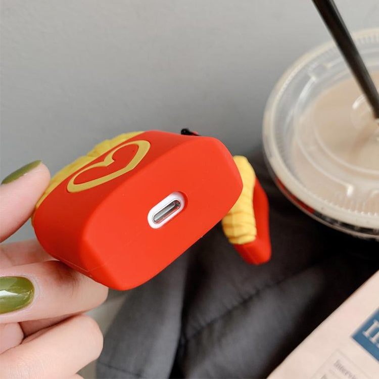 Wireless Earphones Shockproof Chips Popcorn Silicone Protective Case for Apple AirPods 1 / 2 (Chips), Chips, Popcorn Wireless Earphones Shockproof Chips Popcorn Silicone Protective Case for Apple AirPods 1 / 2 (Chips), Chips, Popcorn