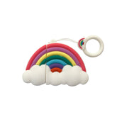 Funda protectora de silicona multicolor arcoíris para auriculares inalámbricos a prueba de golpes para Apple AirPods 1/2