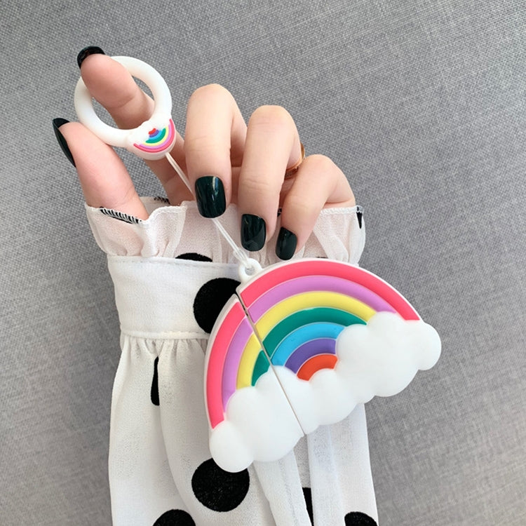 Funda protectora de silicona multicolor arcoíris para auriculares inalámbricos a prueba de golpes para Apple AirPods 1/2 Funda protectora de silicona multicolor arcoíris para auriculares inalámbricos a prueba de golpes para Apple AirPods 1/2