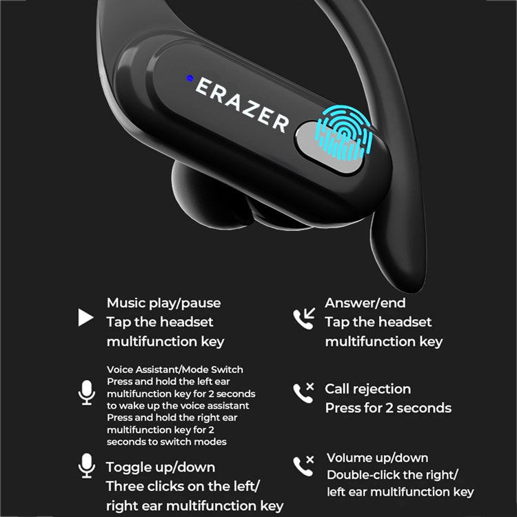 Lenovo XT60 Bluetooth 5.3 Ear-mounted Sports Wireless Bluetooth Earphone, XT60 Pro Lenovo XT60 Bluetooth 5.3 Ear-mounted Sports Wireless Bluetooth Earphone, XT60 Pro
