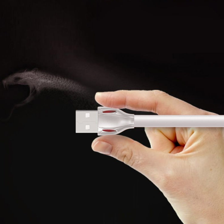 REMAX RC-035i Laser Series 1m 2.1A 8 Pin to USB Data Sync Charger Cable with LED Indicator, White REMAX RC-035i Laser Series 1m 2.1A 8 Pin to USB Data Sync Charger Cable with LED Indicator, White