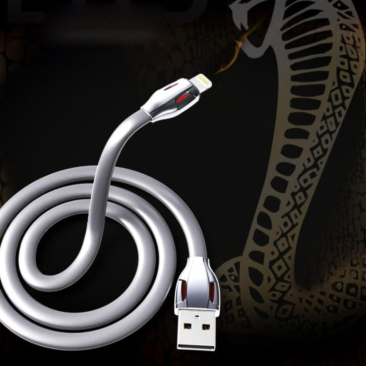 REMAX RC-035i Laser Series 1m 2.1A 8 Pin to USB Data Sync Charger Cable with LED Indicator, White REMAX RC-035i Laser Series 1m 2.1A 8 Pin to USB Data Sync Charger Cable with LED Indicator, White