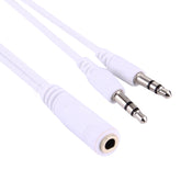 1M Hi-Fi AUX Audio Cable 3.5mm Dual Male to Female Plug Jack Stereo Audio Wire for iPhone, iPad, Samsung, MP3, MP4, Sound Card, TV, Radio-recorder, Car Bluetooth Speacker, Computer, etc
