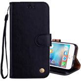 For iPhone 6 Plus & 6s Plus Business Style Oil Wax Texture Horizontal Flip Leather Case with Holder & Card Slots & Wallet