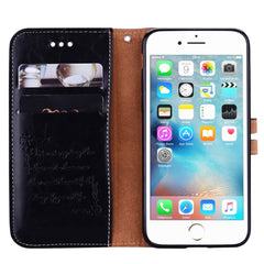 For iPhone 6 Plus & 6s Plus Business Style Oil Wax Texture Horizontal Flip Leather Case with Holder & Card Slots & Wallet