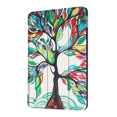 For iPad 9.7 (2018) & iPad 9.7 (2017) Cross Texture Painting Pattern Horizontal Flip Leather Case with Three-folding Holder, IP7D1011A, IP7D1011B, IP7D1011C, IP7D1011D, IP7D1011E, IP7D1011F, IP7D1011G, IP7D1011H, IP7D1011J, IP7D1011K