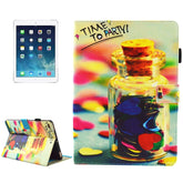 Para iPad 9.7 (2018) y iPad 9.7 pulgadas 2017 / iPad Air / iPad Air 2 Funda protectora de cuero con tapa horizontal con patrón de palabras TIME TO PARTY con soporte y ranuras para tarjetas, para iPad 9.7 pulgadas 2017 / iPad Air / iPad Air 2