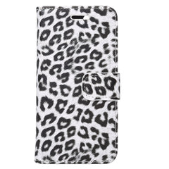 Funda de cuero con tapa horizontal con diseño de leopardo para iPhone 8 y 7, con soporte, ranuras para tarjetas y billetera, para 8 y 7