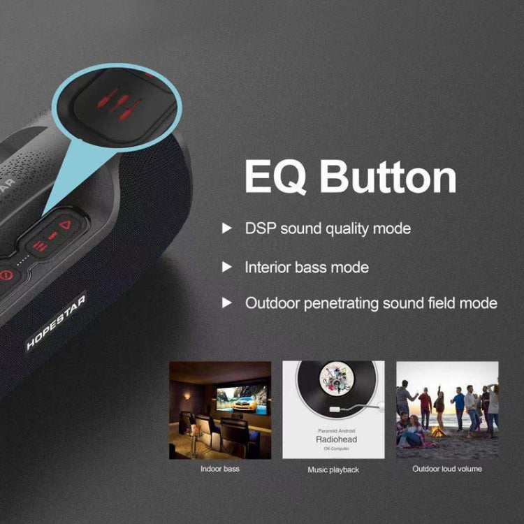 HOPESTAR A6X TWS Portable Outdoor Bluetooth Speaker with Colorful Music Lights, Support Power Bank & Hands-free Call & U Disk & TF Card & 3.5mm AUX HOPESTAR A6X TWS Portable Outdoor Bluetooth Speaker with Colorful Music Lights, Support Power Bank & Hands-free Call & U Disk & TF Card & 3.5mm AUX