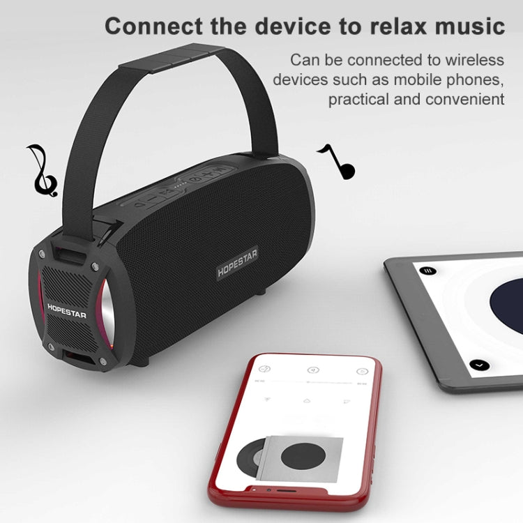 HOPESTAR H24 Pro TWS Portable Outdoor Waterproof Woven Textured Bluetooth Speaker with Rhythm Light, Support Hands-free Call & U Disk & TF Card & 3.5mm AUX & FM, H24 Pro Black, H24 Pro Grey, H24 Pro Blue, H24 Pro Red HOPESTAR H24 Pro TWS Portable Outdoor Waterproof Woven Textured Bluetooth Speaker with Rhythm Light, Support Hands-free Call & U Disk & TF Card & 3.5mm AUX & FM, H24 Pro Black, H24 Pro Grey, H24 Pro Blue, H24 Pro Red