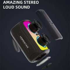Altavoz inalámbrico Bluetooth con luces de colores Party 110 Mini de HOPESTAR, Party 110 Mini (negro), Party 110 Mini (verde), Party 110 Mini (gris), Party 110 Mini (azul)