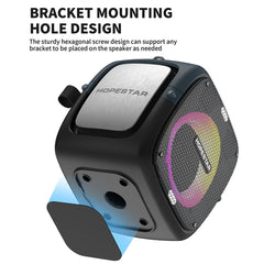 Altavoz Bluetooth inalámbrico con iluminación RGB Party One de HOPESTAR, Party One (negro), Party One (gris), Party One (azul), Party One (amarillo)