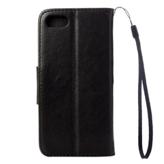 For iPhone 8 & 7 Pressed Flowers Horizontal Flip Leather Case with Holder & Card Slots & Wallet