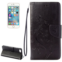 For iPhone 8 & 7 Pressed Flowers Horizontal Flip Leather Case with Holder & Card Slots & Wallet