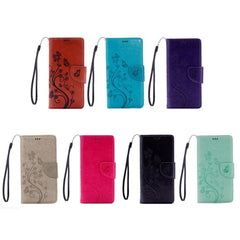 For iPhone 8 & 7 Pressed Flowers Horizontal Flip Leather Case with Holder & Card Slots & Wallet