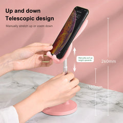 03247 Kaninchen versenkbare Telefon Lazy Bracket Faltbarer Desktop-Halter