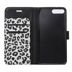 For iPhone 8 Plus & 7 Plus Leopard Texture Horizontal Flip Leather Case with Holder & Card Slots & Wallet