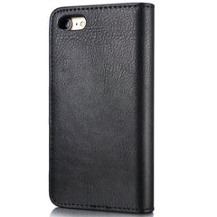 DG.MING Schutzhülle für iPhone 8 & 7, Crazy Horse-Textur, horizontales Flip, abnehmbare magnetische Schutzhülle mit Halterung, Kartenfächern und Geldbörse, iPhone 8 & 7