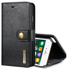 DG.MING Schutzhülle für iPhone 8 & 7, Crazy Horse-Textur, horizontales Flip, abnehmbare magnetische Schutzhülle mit Halterung, Kartenfächern und Geldbörse, iPhone 8 & 7