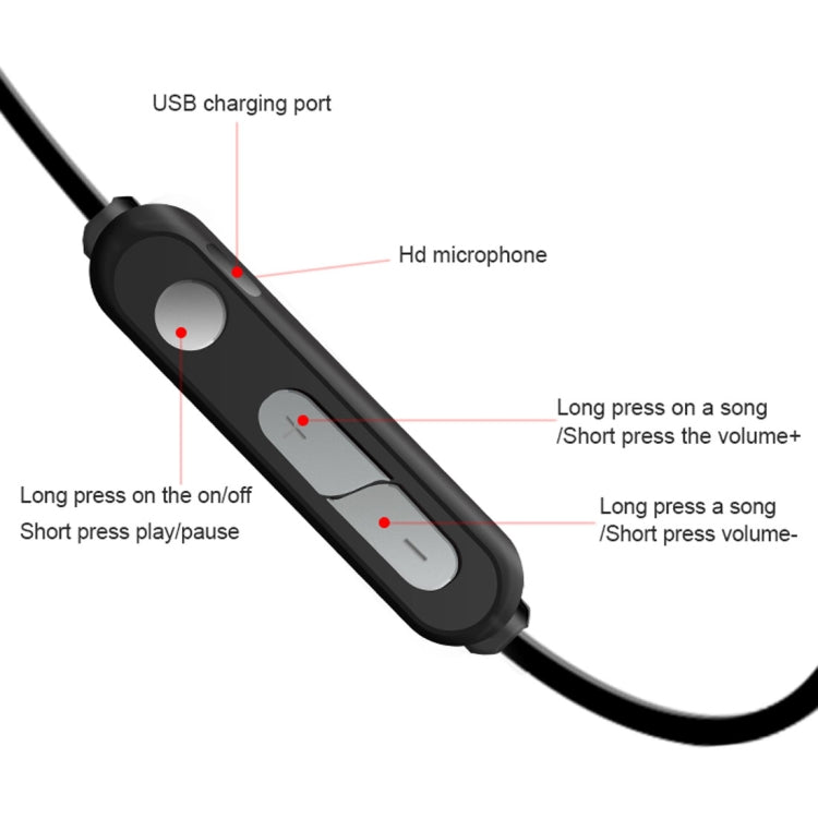 X3 Magnetische Absorption Sport Bluetooth 5.0 In-Ear-Headset mit HD-Mikrofon, unterstützt Freisprechanrufe, Entfernung: 10 m X3 Magnetische Absorption Sport Bluetooth 5.0 In-Ear-Headset mit HD-Mikrofon, unterstützt Freisprechanrufe, Entfernung: 10 m