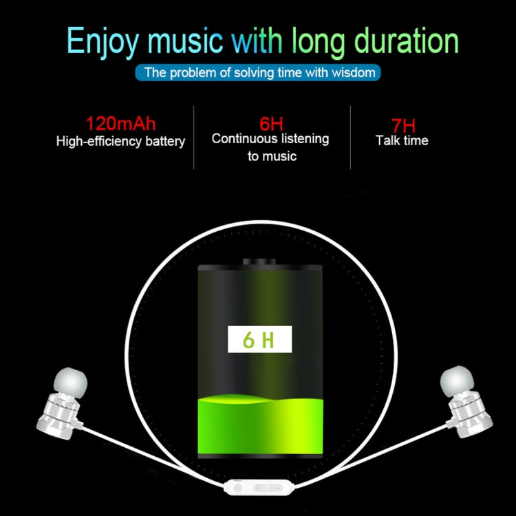 X3 Magnetische Absorption Sport Bluetooth 5.0 In-Ear-Headset mit HD-Mikrofon, unterstützt Freisprechanrufe, Entfernung: 10 m X3 Magnetische Absorption Sport Bluetooth 5.0 In-Ear-Headset mit HD-Mikrofon, unterstützt Freisprechanrufe, Entfernung: 10 m