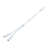 MH026 8-poliger Stecker auf zwei 3,5-mm-Buchsen für Kopfhörerbuchsen, Kabelsteuerung, Audioadapter