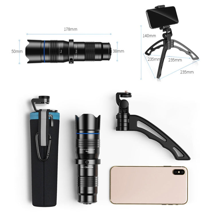 APEXEL APL-20-40XJJ04 20-40X HD External Dual-adjustment Zoom Telescope Universal Telephoto Phone Lens, APL-20-40XJJ04 APEXEL APL-20-40XJJ04 20-40X HD External Dual-adjustment Zoom Telescope Universal Telephoto Phone Lens, APL-20-40XJJ04