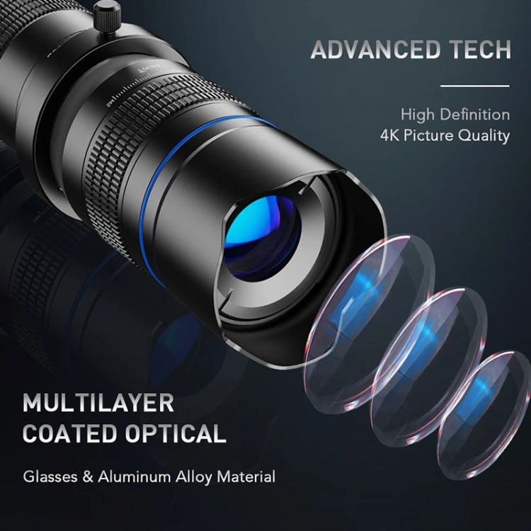 APEXEL APL-20-40XJJ04 20-40X HD External Dual-adjustment Zoom Telescope Universal Telephoto Phone Lens, APL-20-40XJJ04 APEXEL APL-20-40XJJ04 20-40X HD External Dual-adjustment Zoom Telescope Universal Telephoto Phone Lens, APL-20-40XJJ04