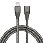ADC-009 USB-C / Type-C to 8 Pin Zinc Alloy Hose Fast Charging Data Cable, Cable Length: 1m, USB-C / Type-C to 8 Pin