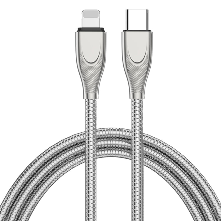 ADC-009 USB-C / Type-C to 8 Pin Zinc Alloy Hose Fast Charging Data Cable, Cable Length: 1m, USB-C / Type-C to 8 Pin ADC-009 USB-C / Type-C to 8 Pin Zinc Alloy Hose Fast Charging Data Cable, Cable Length: 1m, USB-C / Type-C to 8 Pin