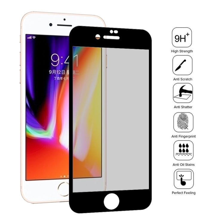 0.26mm 9H 3D Highly Transparent Privacy Anti-glare Tempered Glass Film for iPhone 8 & 7, iPhone 8 & 7 0.26mm 9H 3D Highly Transparent Privacy Anti-glare Tempered Glass Film for iPhone 8 & 7, iPhone 8 & 7
