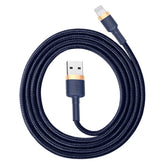 Baseus 2.4A 1m USB to 8 Pin High Density Nylon Weave USB Cable for iPhone, iPad