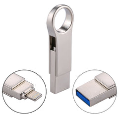 Unidad flash USB 2.0 y de 8 pines 2 en 1 RQW-10D de 128 GB, RQW-10D