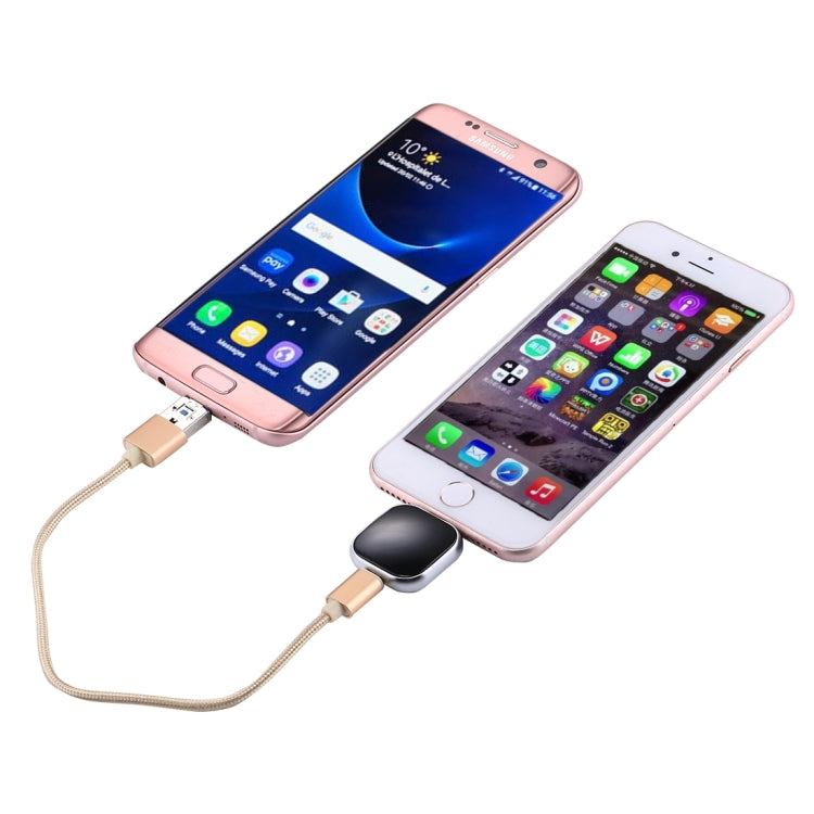 Unidad de disco flash multifuncional de 8 pines y 128 GB RQW-18S con cable USB/micro USB a micro USB, RQW-18S, color negro Unidad de disco flash multifuncional de 8 pines y 128 GB RQW-18S con cable USB/micro USB a micro USB, RQW-18S, color negro