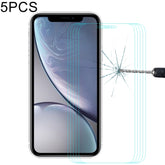 Película de vidrio templado ENKAY Hat-Prince 0,26 mm 9H 2.5D para iPhone XR (5 piezas)